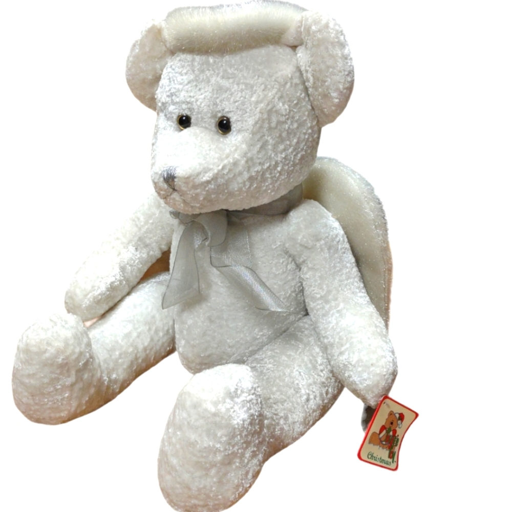 Christmas Angel Bear with wings Snuggie Toy Collectible Plush Teddy Bear